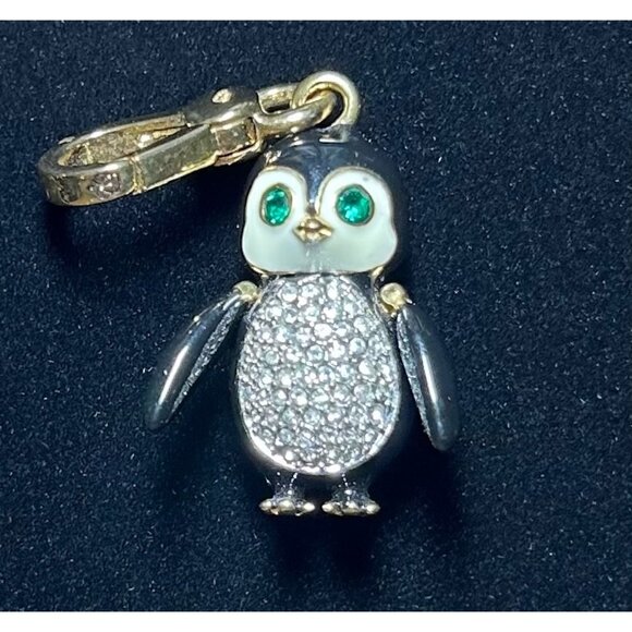 Limited Edition 2012 Juicy Couture Pave Crystal Penguin Charm Green Eyes *READ* - Picture 2 of 7